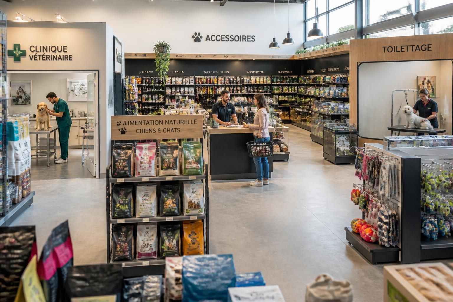 découvrez les services proposés par un magasin pour animaux à plan de campagne : vente d'aliments, accessoires, conseils personnalisés et soins pour vos compagnons.