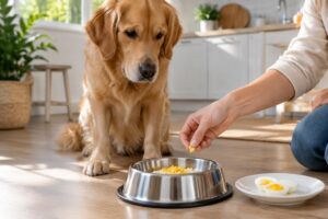 Jaune d’œuf pour chien : bienfaits, précautions et conseils pour le servir