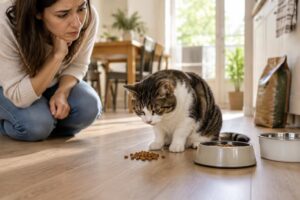 Mon chat vomit ses croquettes : causes possibles et conseils pour réagir