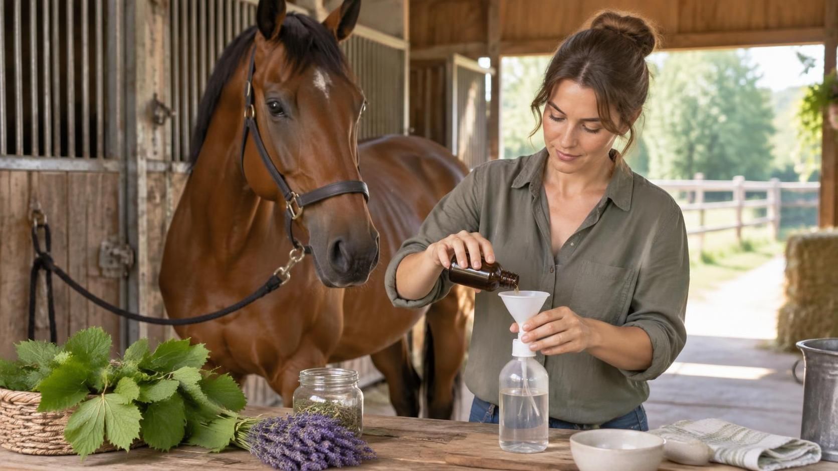 découvrez des solutions naturelles et faciles à préparer pour éloigner les mouches de votre cheval et améliorer son confort au quotidien.