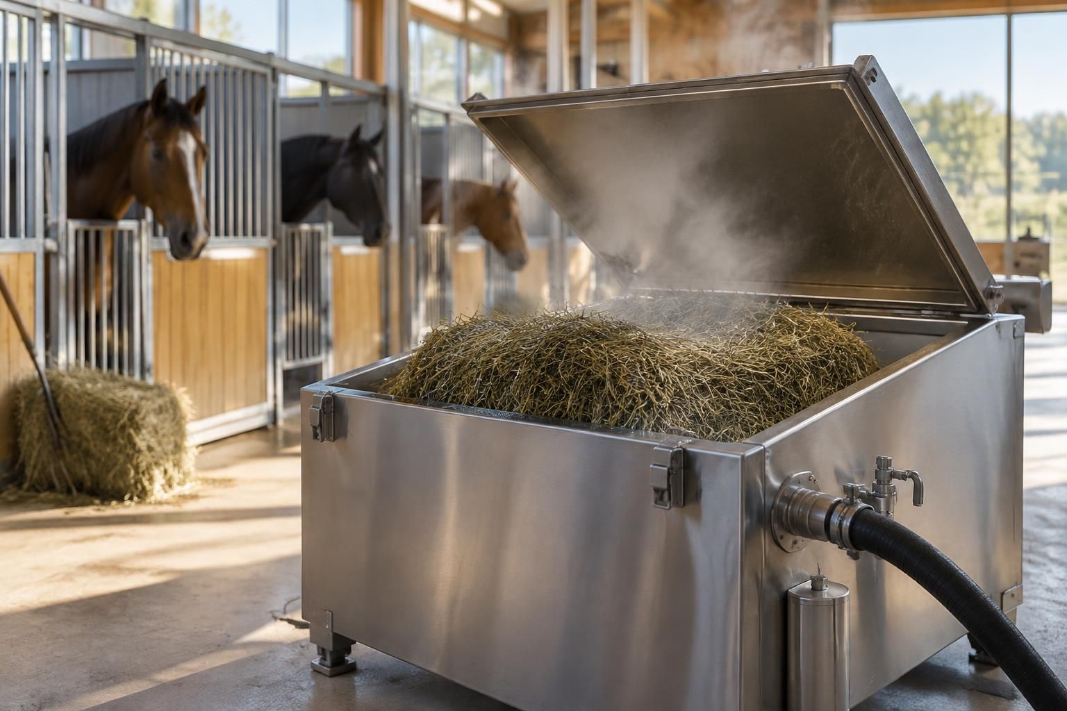 découvrez le vaporisateur de foin, une solution innovante pour améliorer la qualité du fourrage et optimiser l’alimentation de vos animaux.